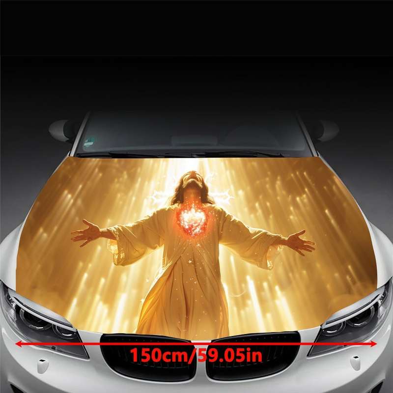 1pc Black Jesus Christian Themed Stickers