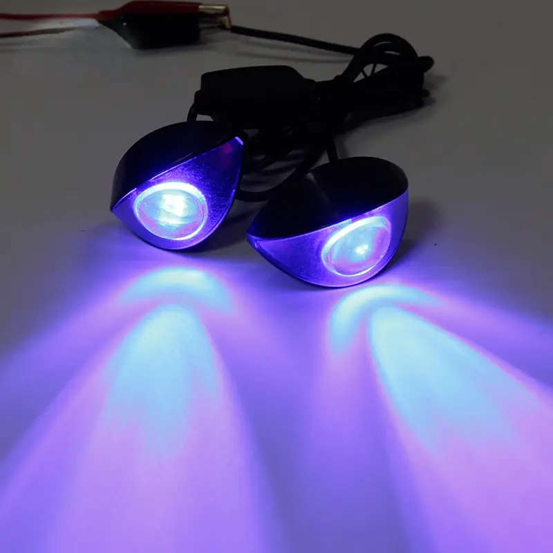 2pcs 12V White blue Mini Driving Light LED Eagle Eye Lights with Controller Daytime Running Light