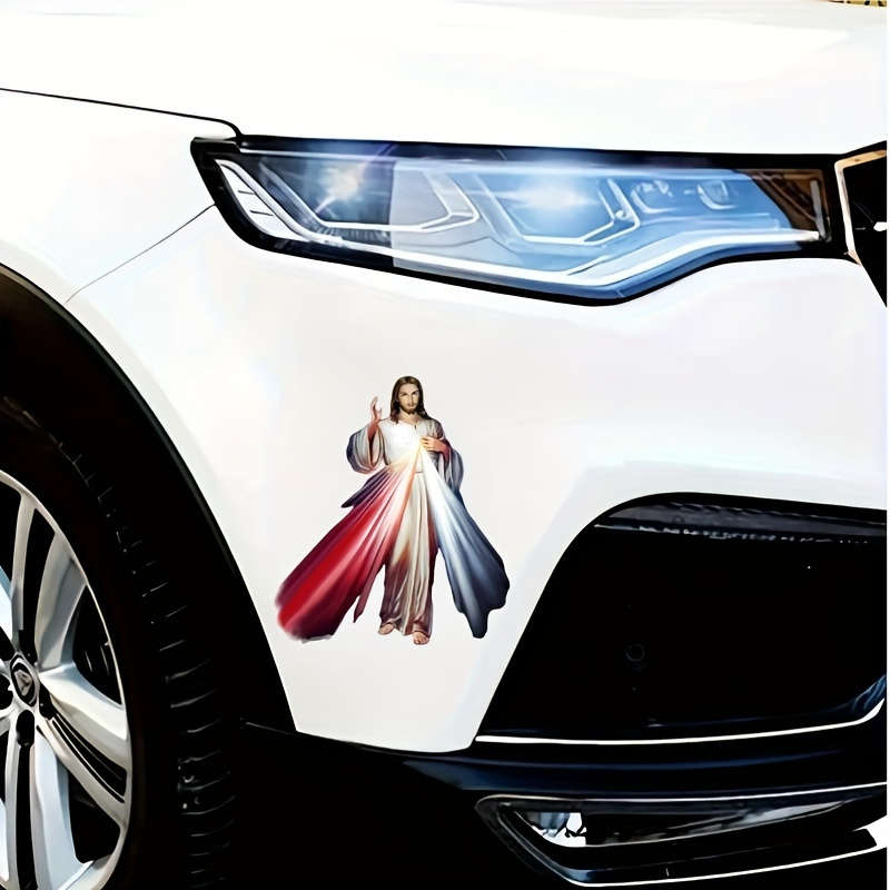1pc 13.97cmx11.0cm Jesus Christian Themed Stickers