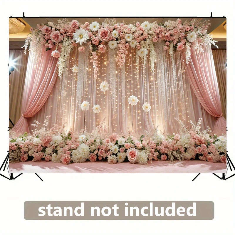 [Romantic Backdrop] Pink Romantic 2D Backdrop Banner 1pc