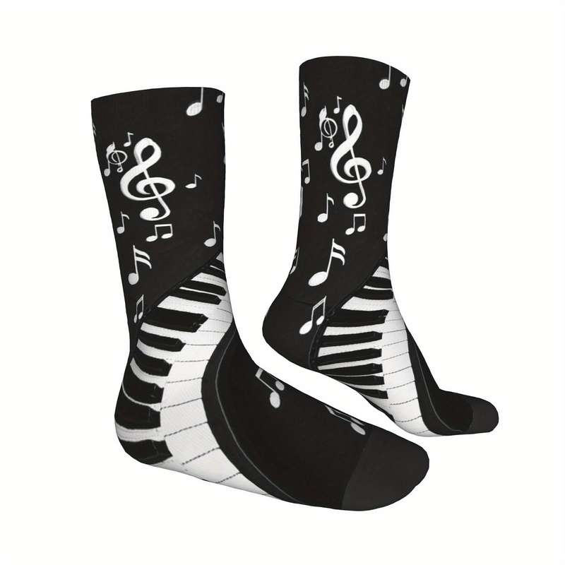 1 Pair Black One Size Socks