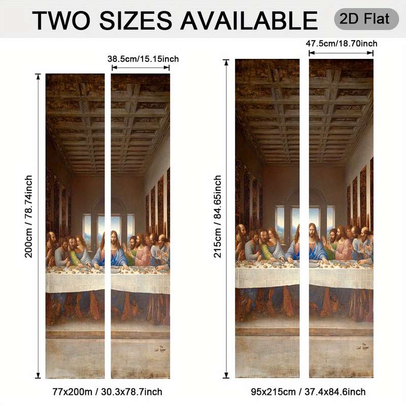 1pc 30.3x78.7 inches   77x200 cm   Jesus Christian Themed Stickers
