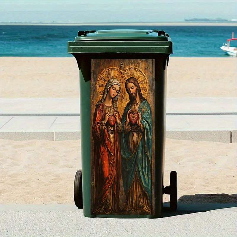 1pc 30.99x69.85cm Jesus Christian Themed Stickers