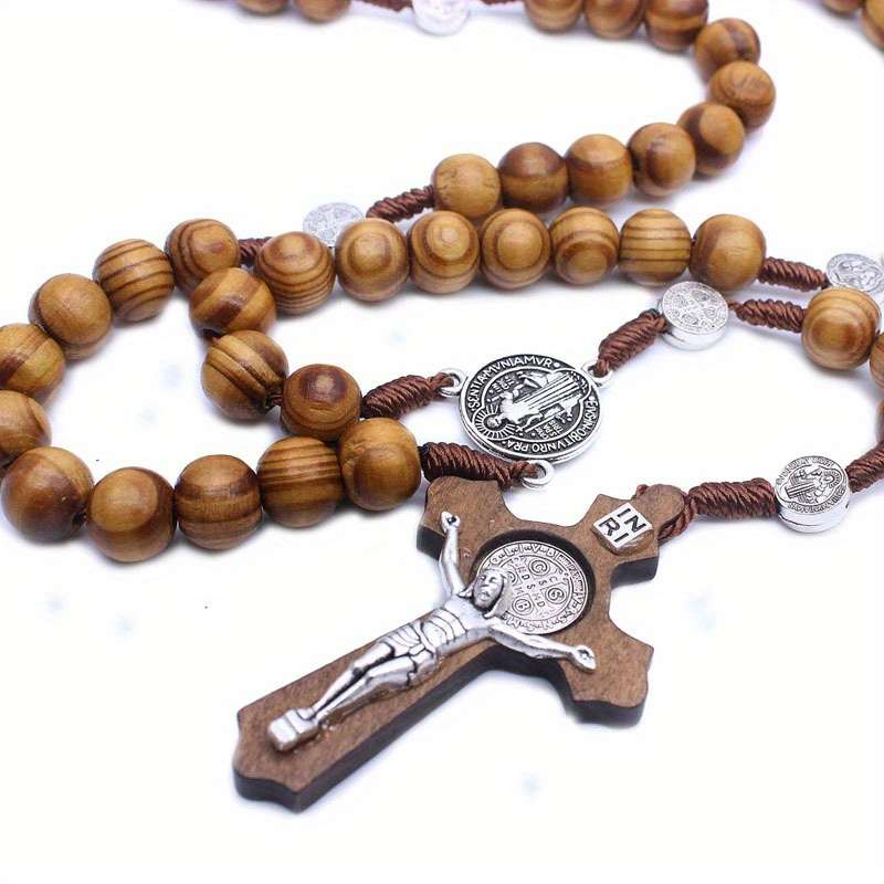 1 Piece Brown Jesus Theme Pendant