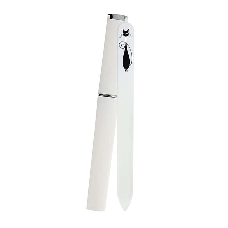 1pc Cute Cat Pattern Stainless Steel Nail File Suitable for Manicure and Pedicure Grinding an