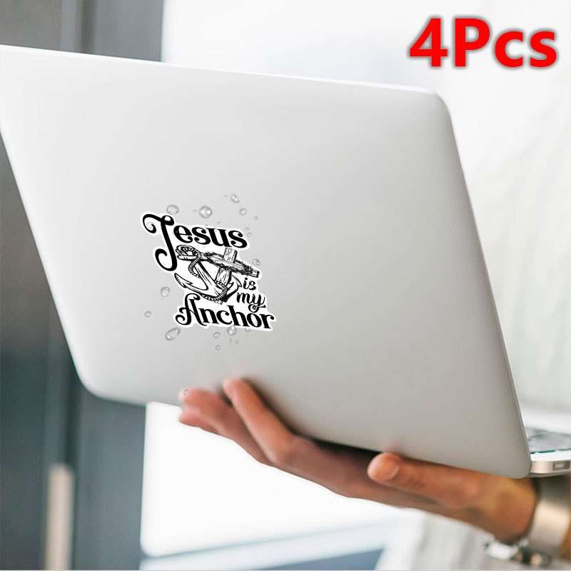 4Pcs Jesus Christian Themed Stickers