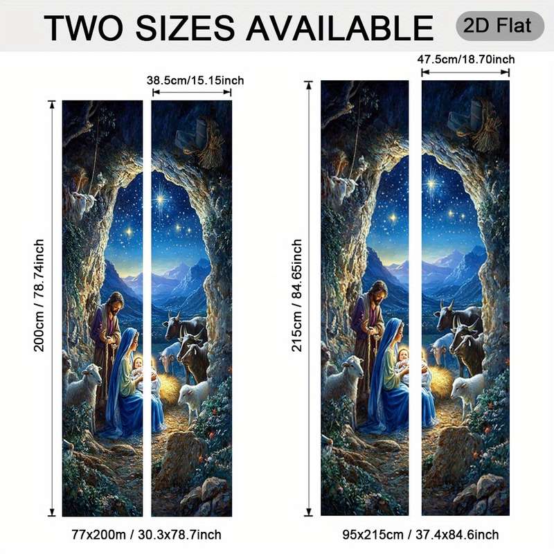 1pc 30.3x78.7 inches   77x200 cm   Jesus Christian Themed Stickers