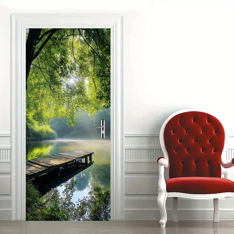 1Pc 76.96x199.9cm Door Window Sticker