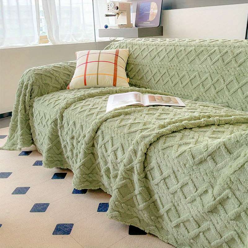 1ps Blanket Color Fruit Green size 180x380cm Four Seater