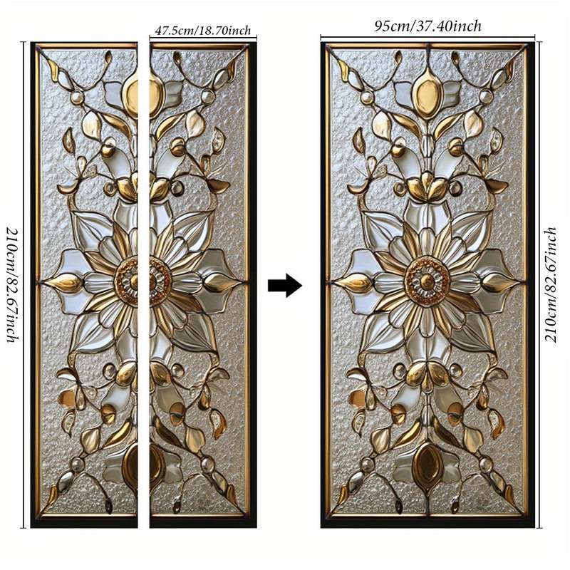 1Pc 76.96x199.9cm Door Window Sticker