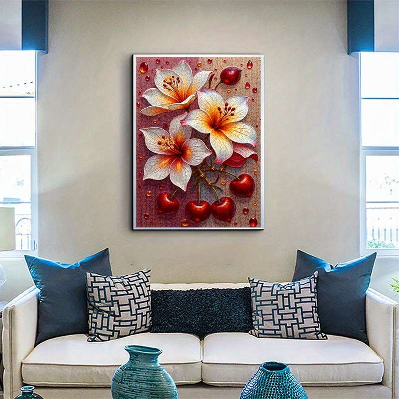 1000pcs Cherry Blossom Jigsaw Puzzle Scratch Water Resistant Advanced Skill Leve