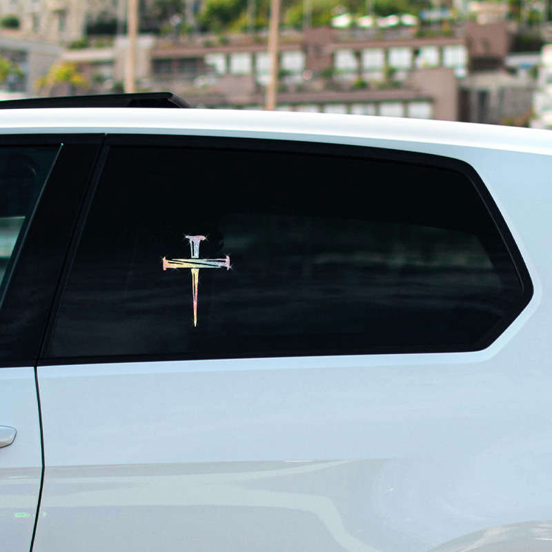 1pc  silvery  Jesus Christian Themed Stickers