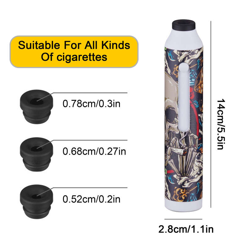 1pc Car Ashtray Portable Smoke Extinguisher Multiple Patterns Available for Coarse Medium and F