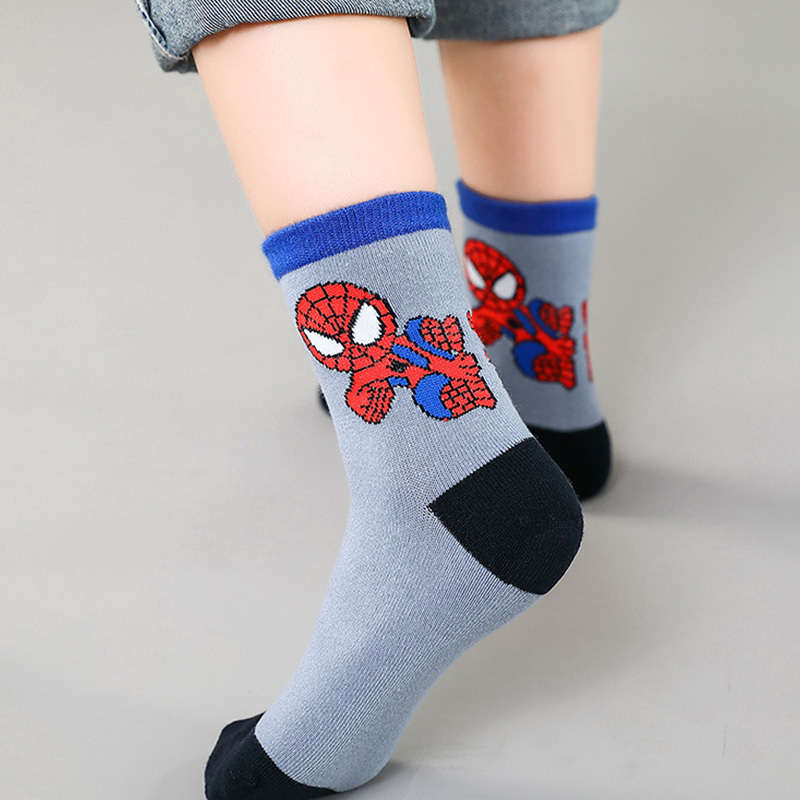 5 Pairs Red 3 To 5 Years High Elastic Socks