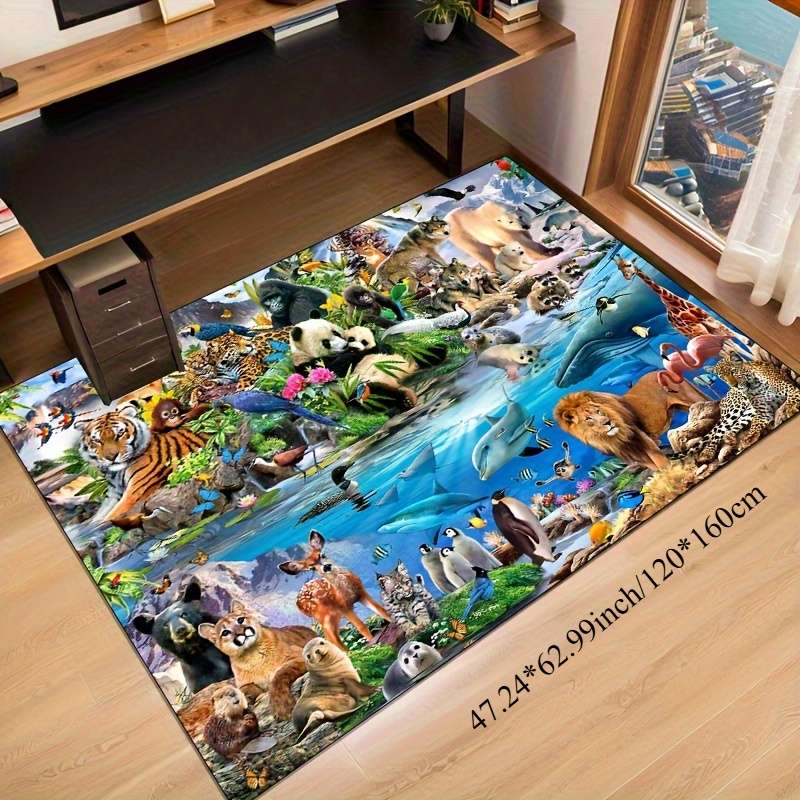 1Pc 47.24x62.99inch 120x160cm Floor Mat