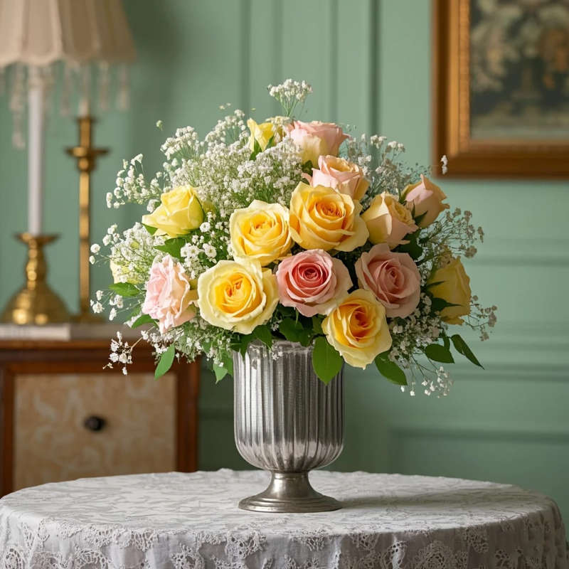 1830 Flowers, 61 Bunches High End Artificial Rose Bouquet