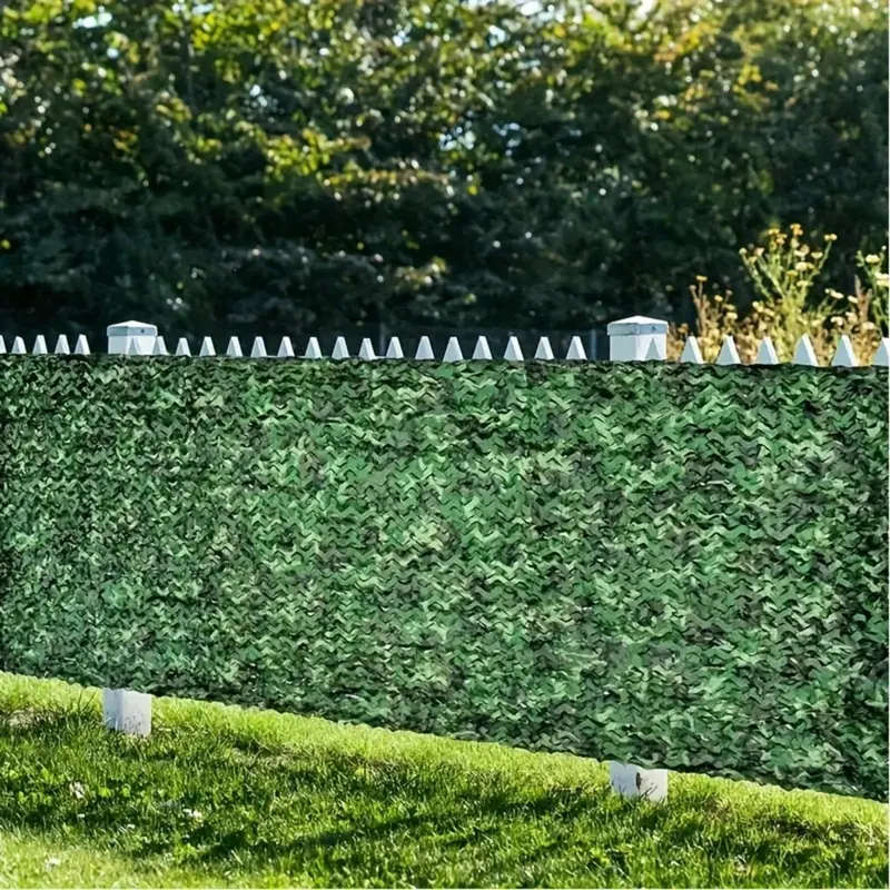 1pc 1.5x5m Outdoor Camouflage Garden Net Frameless Forest Grass Pattern Sunshade Net
