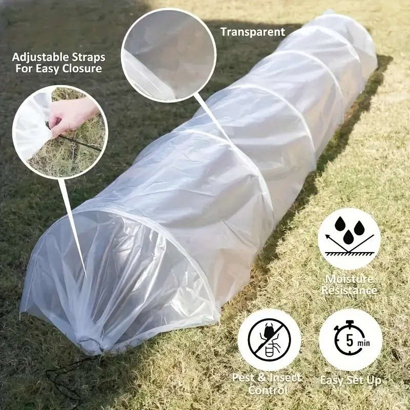 I Mini Greenhouse Tunnel Kit Adjustable Strap Set