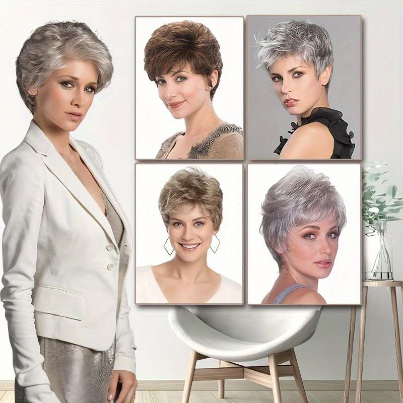 1Pc Dark Brown 10.16cm Fashion Design Wig