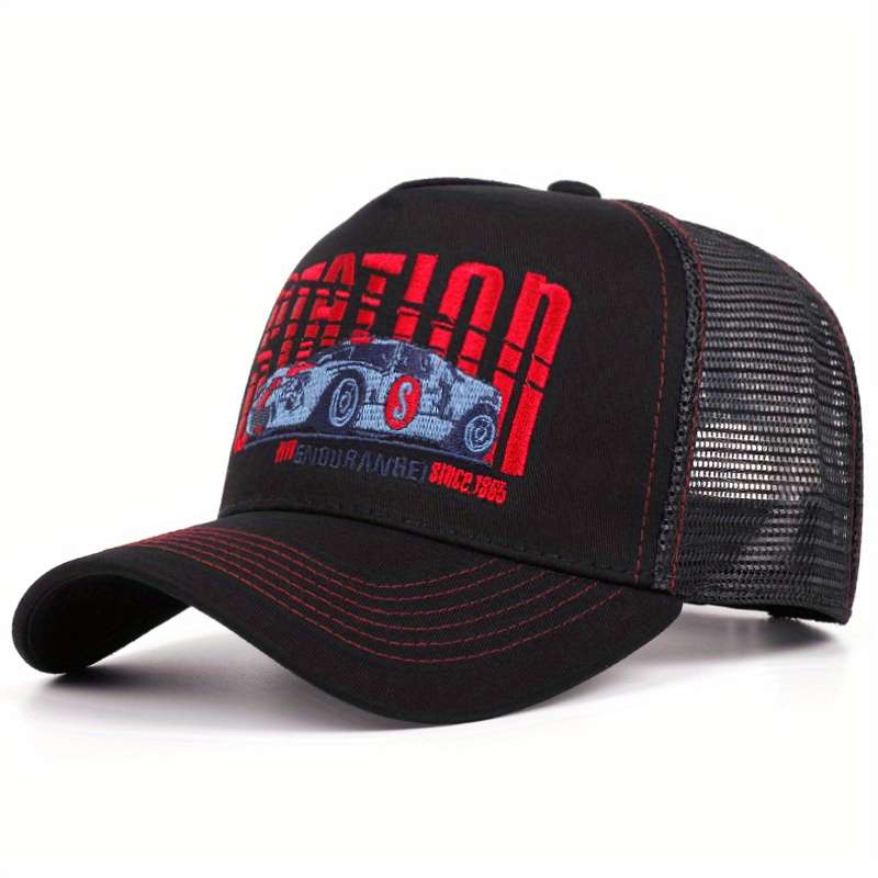 1pc Men'S Spring And Autumn Sun Protection Baseball Cap Outdoor Truck Driver Hat with Th
