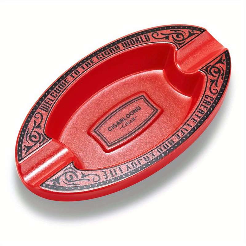 1pc Elegant Cigar Ashtrays with Intricate Designs Large Portable Decorative Snow Cigar Holder f