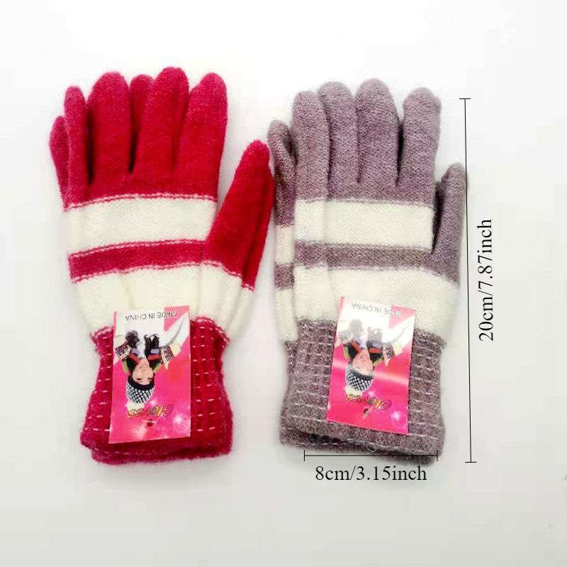 1 Pair One Size Gloves With Random Colors Warm Gloves