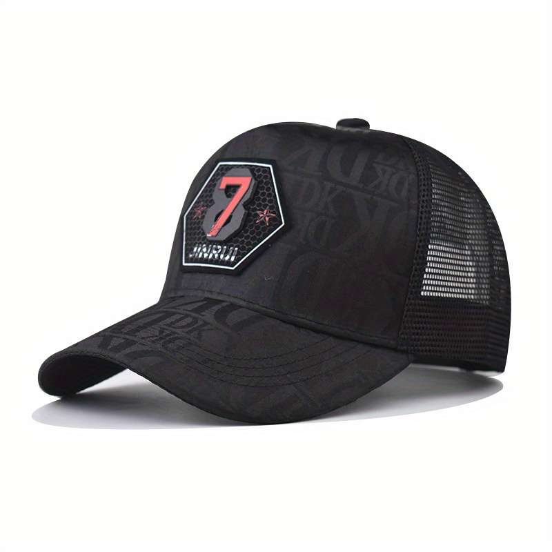 1pc One Piece of Personalized Letter Embroidered Baseball Cap Classic Plaid Cap Fashionable And V