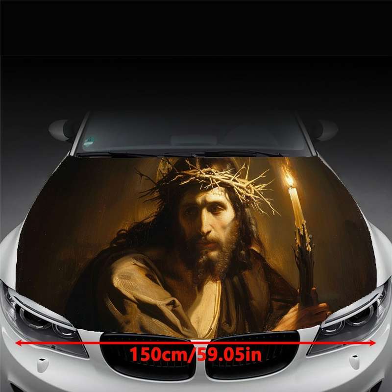 1pc Black Jesus Christian Themed Stickers