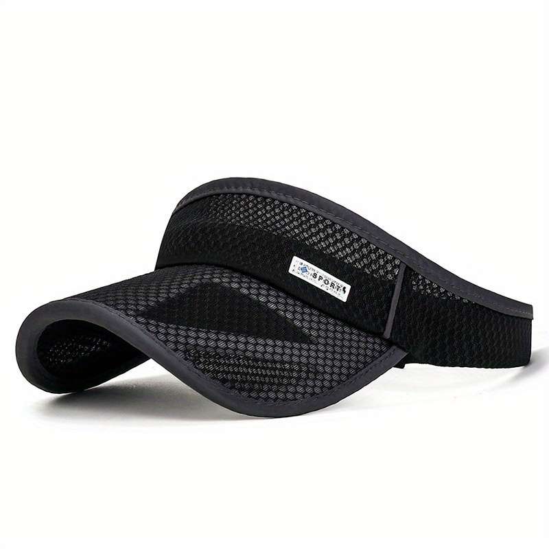 1pc Summer Extended Brim Hollow Top Hat for Men And Women Outdoor Sports Sunshade Hat with a Large