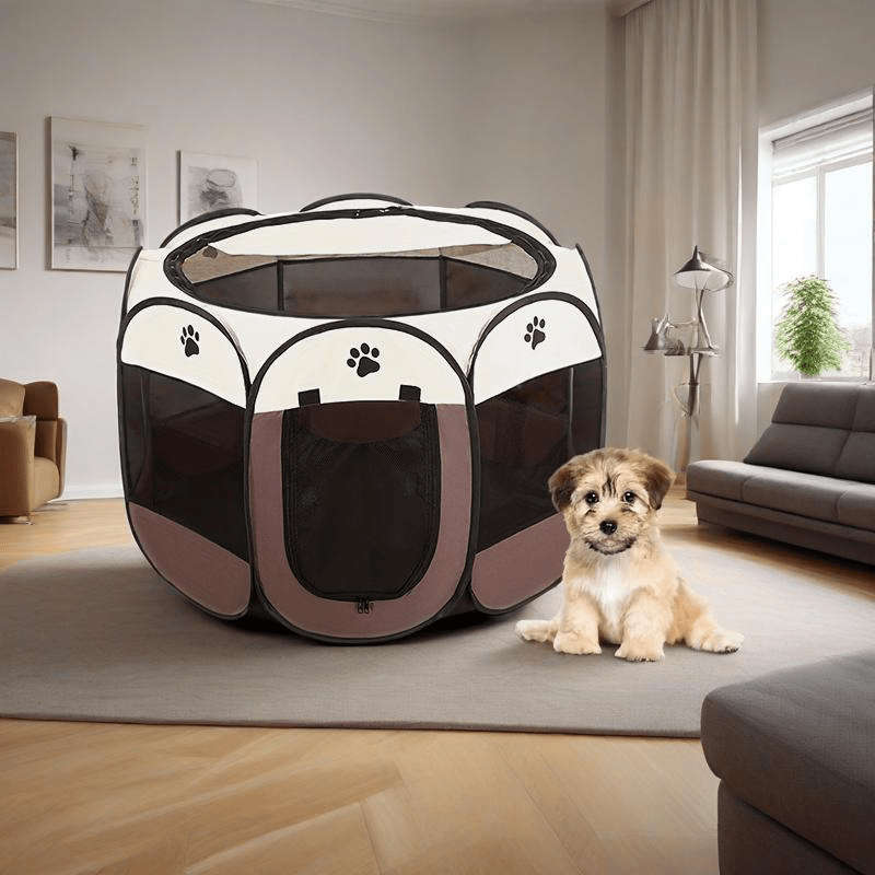 1pc Coffee color size Dimensions: 114 x 114 x 58 cmPet Cage