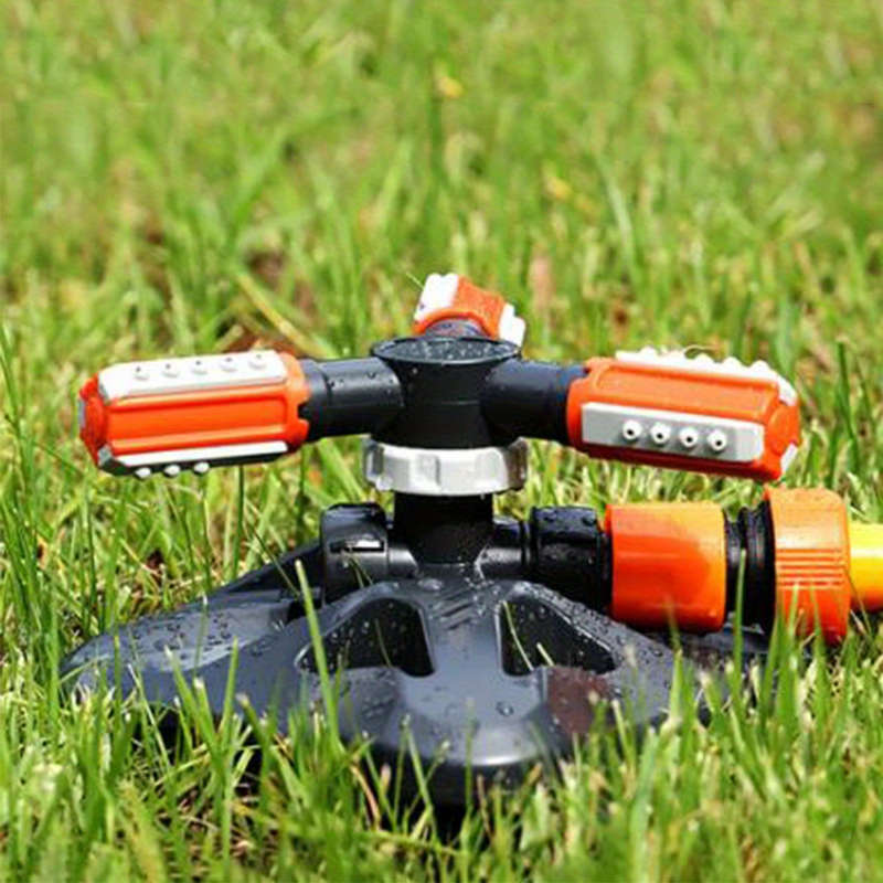 1Pc Lawnsprinkler Automatic Rotating Lawn Garden Sprinkler System