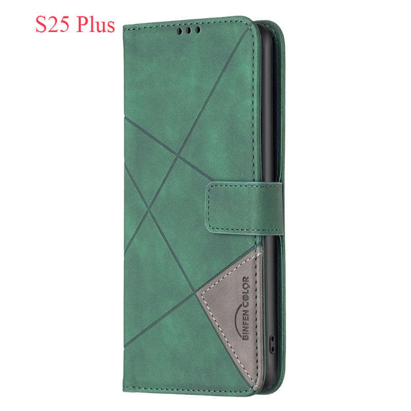 1pc Dark Green For Samsung Galaxy S25 Plus Phone Cases