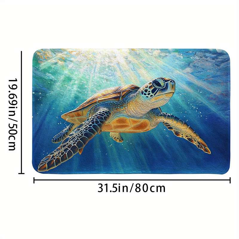 1Pc Imitation Cashmere 40x45cm Floor Mat