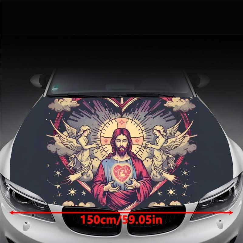1pc Black Jesus Christian Themed Stickers