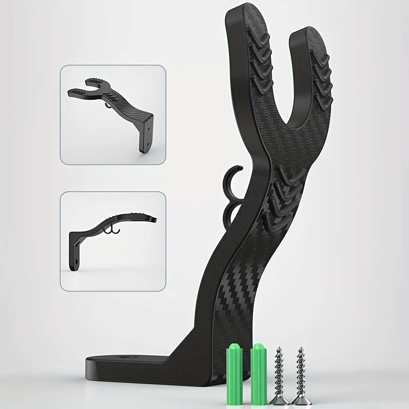 1pc Durable Unisex-Adult ABS Wall-Mounted Motorcycle Helmet Hook Rack with Key HookMultiuse Helme