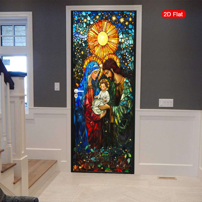 1pc 30.3x78.7 inches   77x200 cm   Jesus Christian Themed Stickers