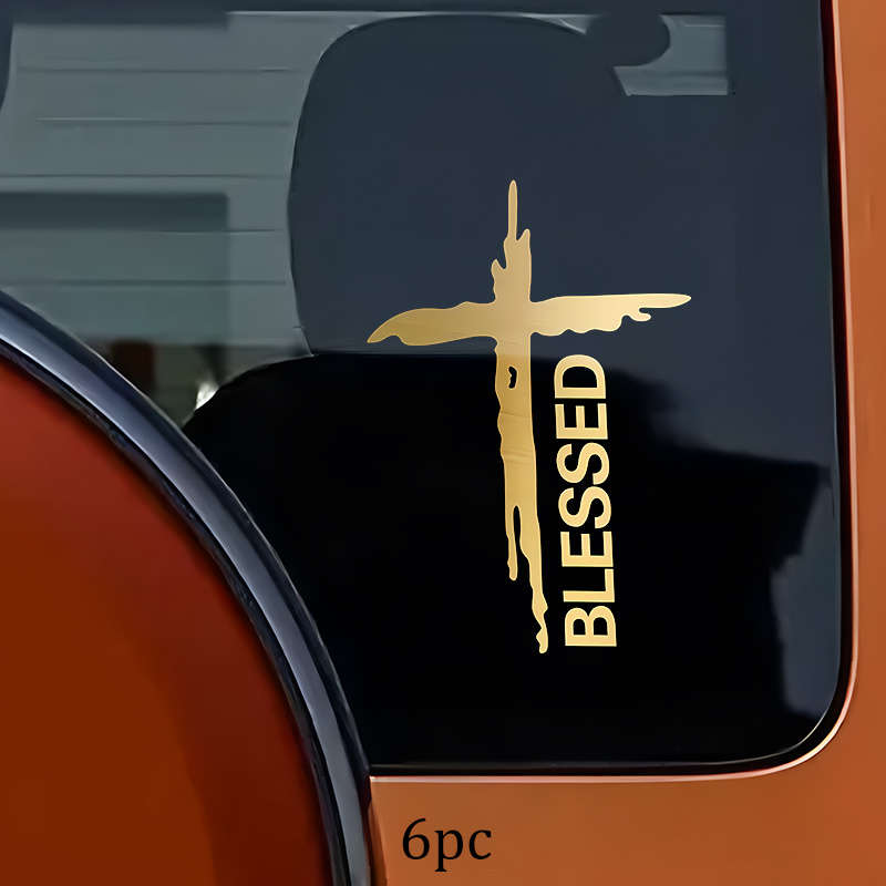 6pcs Jesus Christian Themed Stickers