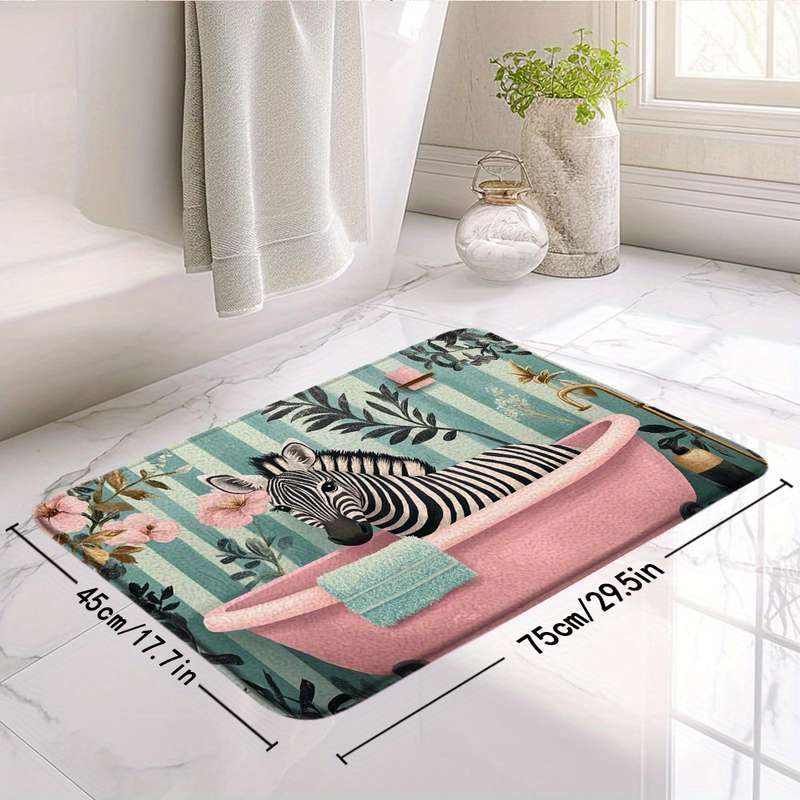 1Pc Polychrome 45x75cm Floor Mat