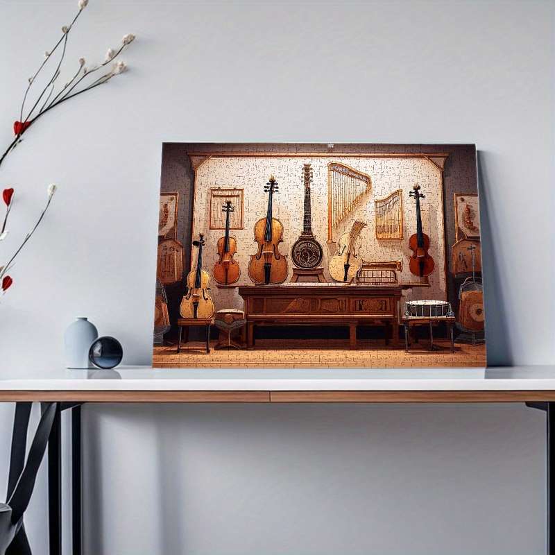 1000pcs Jigsaw Puzzle for Adults Musical Wonders from Ancient Bells to Modern Elect