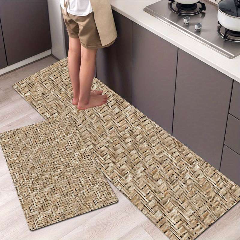 2Pcs 45x75cm And 45x120cm Floor Mat