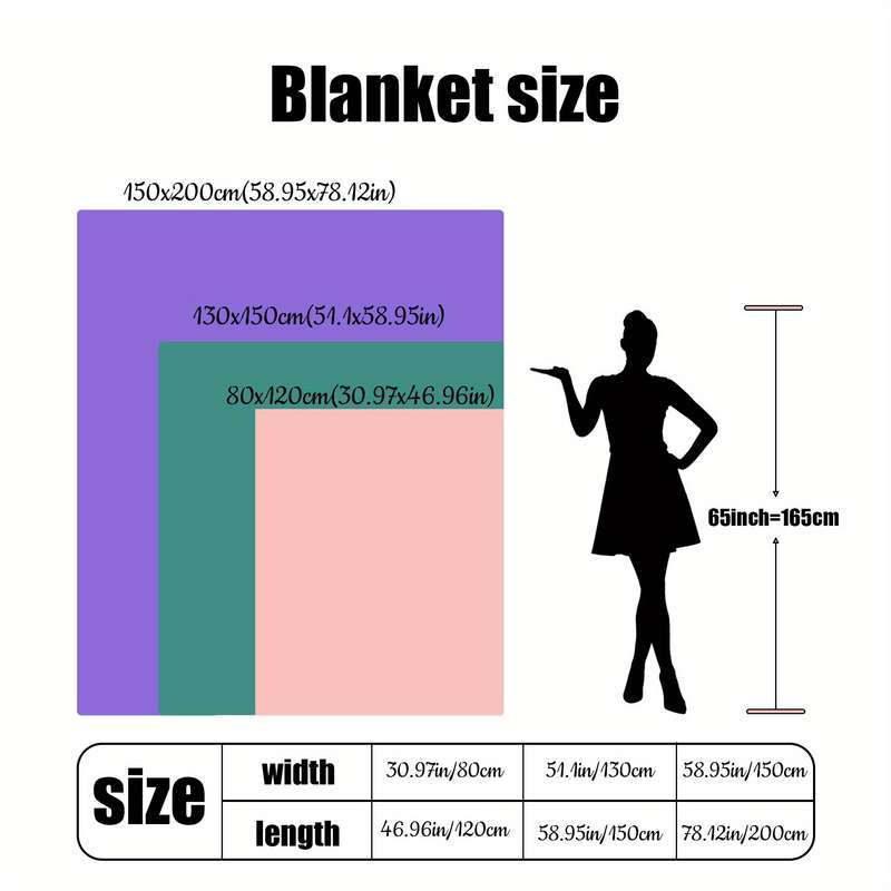 1ps Blanket Size 80X120Cm  30.97X46.96In