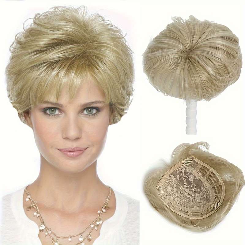 1Pc Golden 15.24cm Fashion Design Wig
