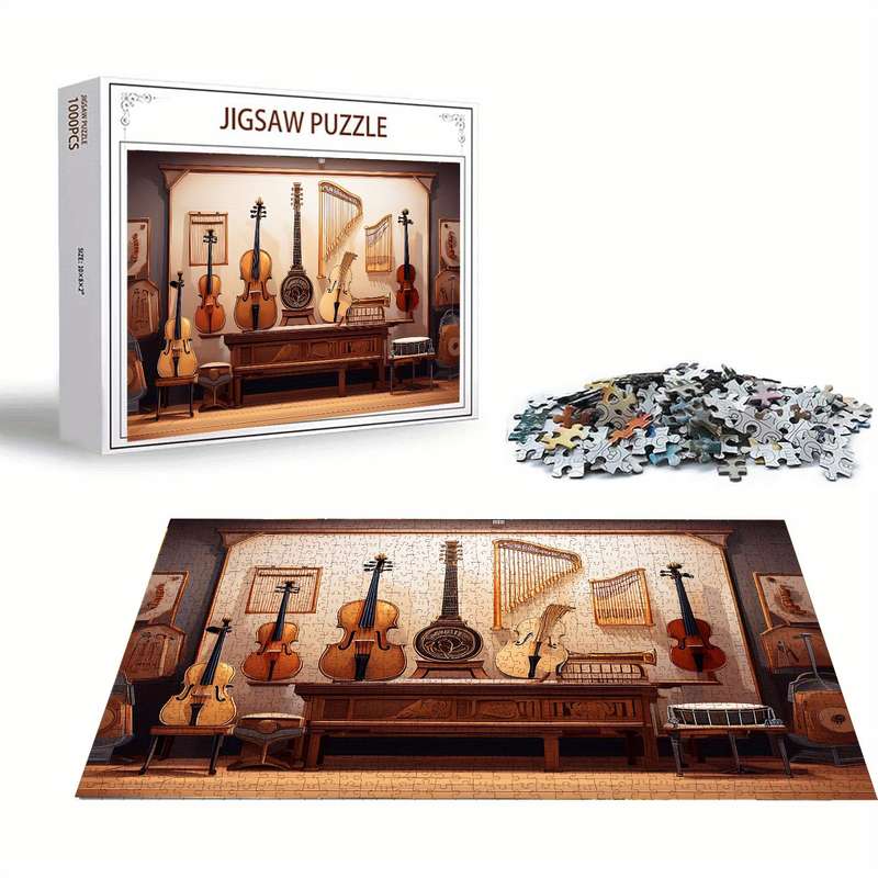 1000pcs Jigsaw Puzzle for Adults Musical Wonders from Ancient Bells to Modern Elect
