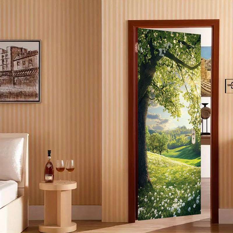 1Pc 95.0x214.88cm Door Window Sticker