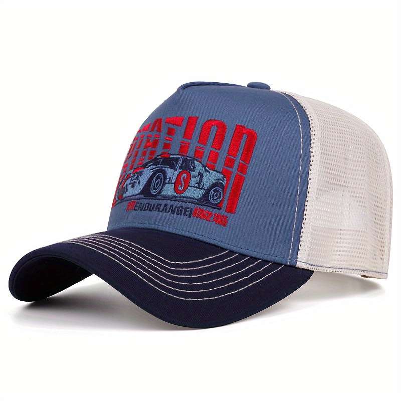 1pc Men'S Spring And Autumn Sun Protection Baseball Cap Outdoor Truck Driver Hat with Th