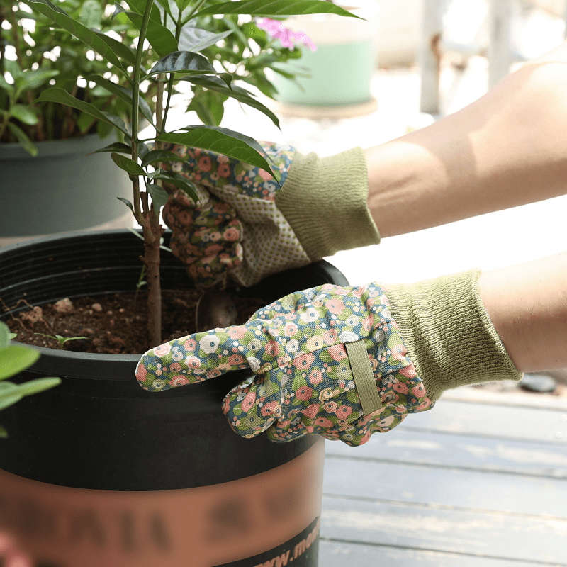 1 Pair Green Multi Purpose Work Gloves