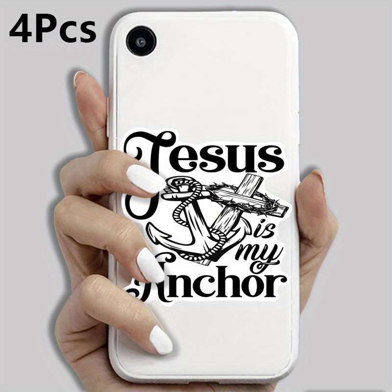 4Pcs Jesus Christian Themed Stickers