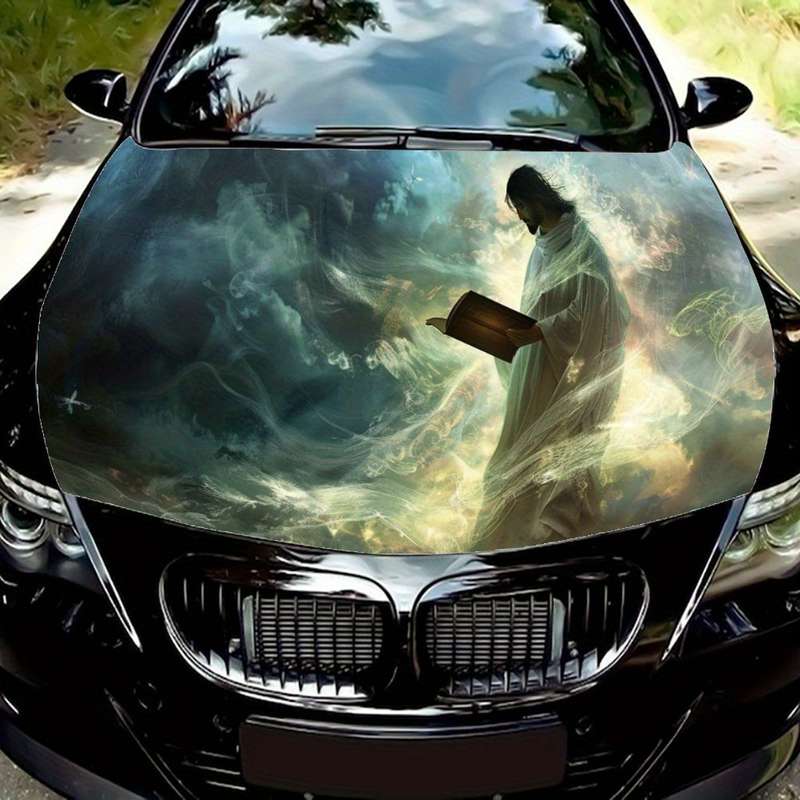 1pc Black Jesus Christian Themed Stickers