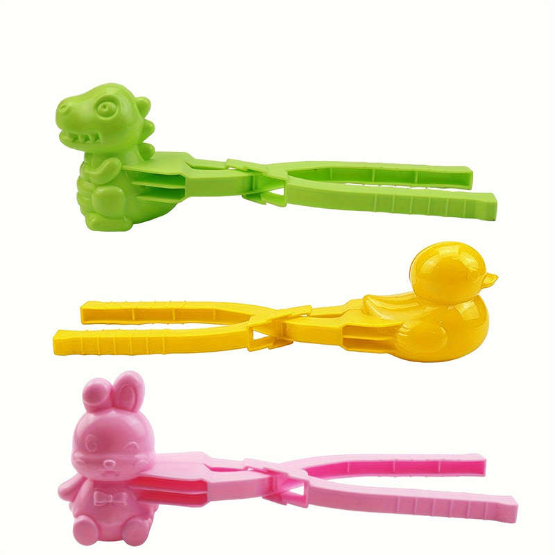3pcs Rice Ball Molds Set Cute Animal Shaped Rice Balls Dinosaur Rabbit Duck Designs Plastic