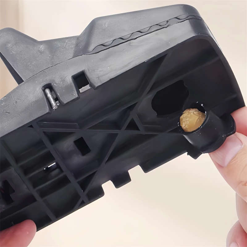 1pc Efficient Automatic Mouse Trap Durable PVC Black Rat Catcher Snap-Action Rodent Cage for Home
